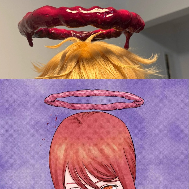 Anime Cosplay Makima - أنيمي ماكيما تأثيري بالمنشار كوس الأحمر