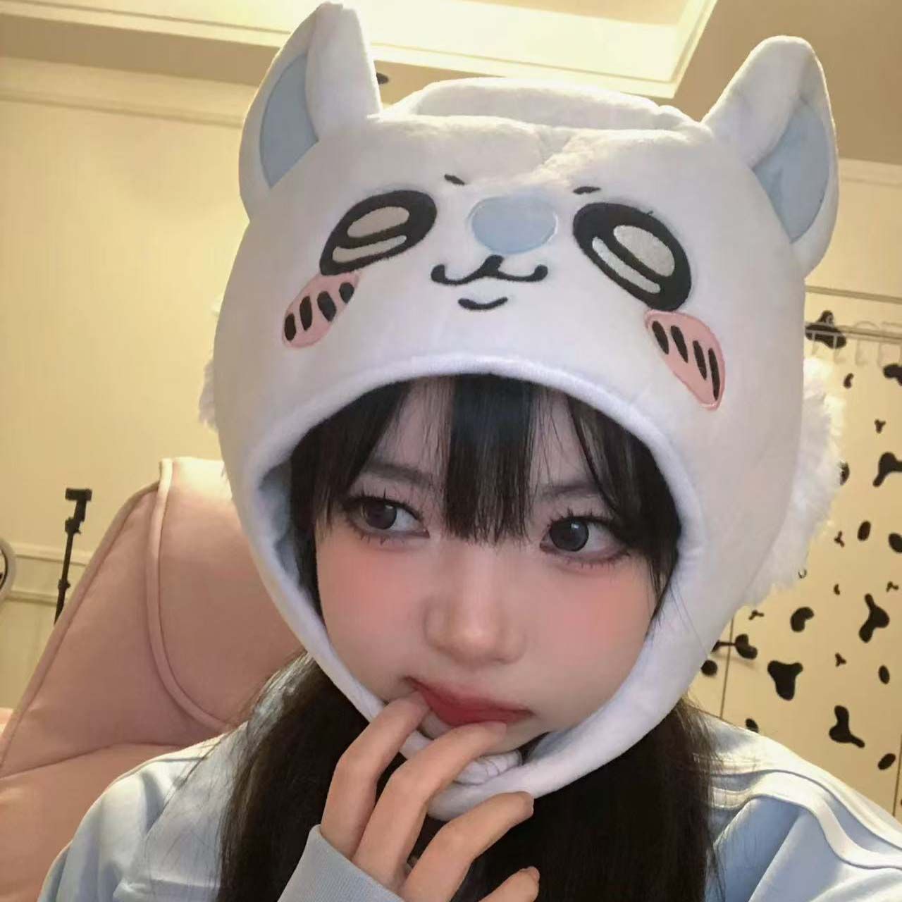 Anime Cosplay Girl Photo - Chiikawa Hachiware Usagi قبعة لطيف الكرتون