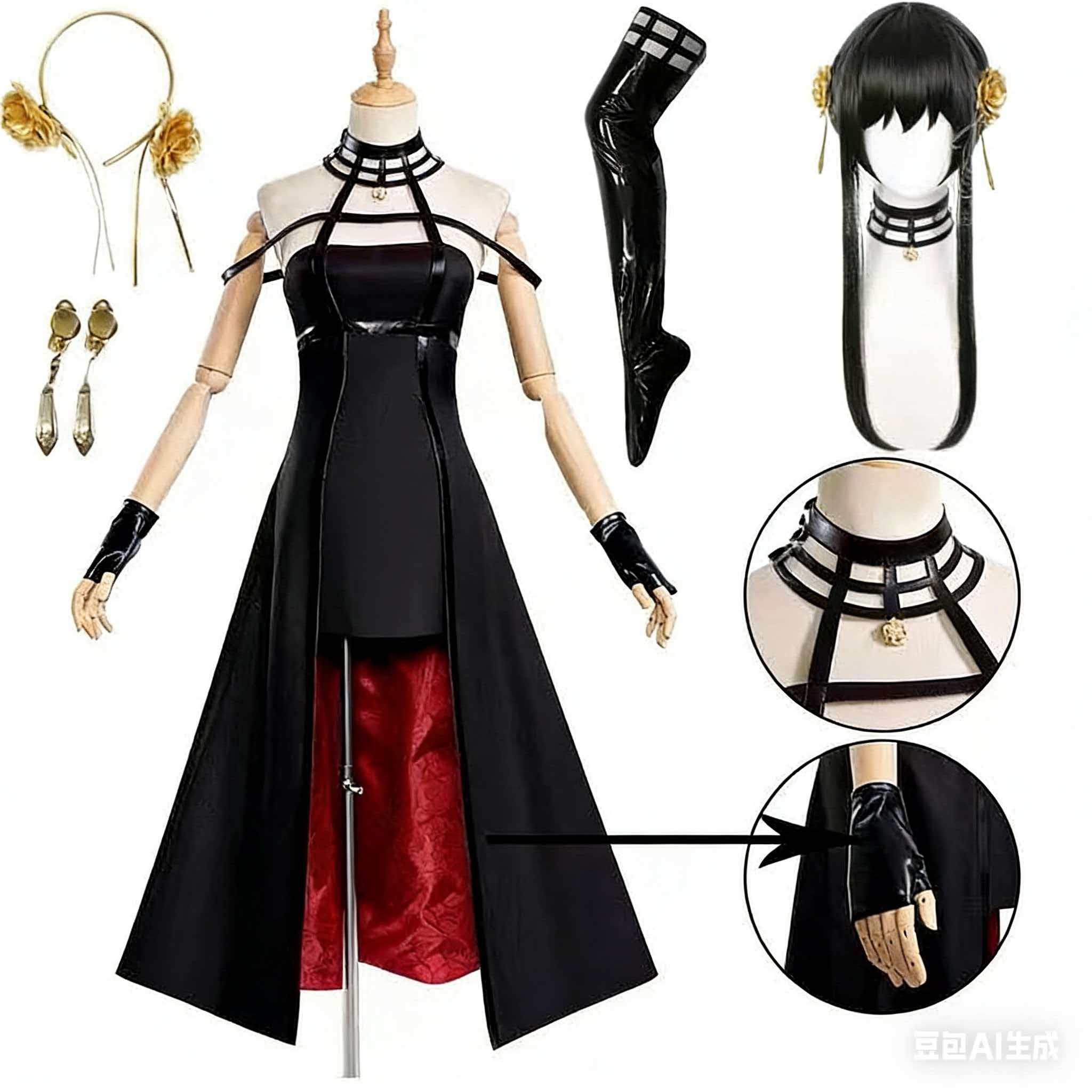 Anime Cosplay Yor - زي تنكري يور فورجر، عصابة رأس،