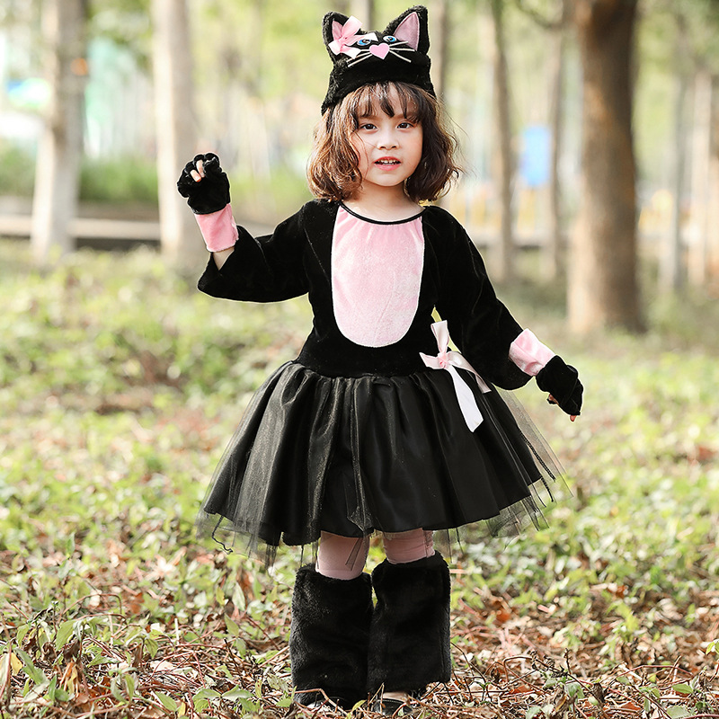 Anime Cosplay Girl Photo - جديد هالوين القطة السوداء تأثيري حلي