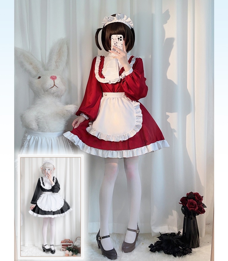 Anime Cosplay Maid - النمط الياباني Y2K Jirai Kei القط