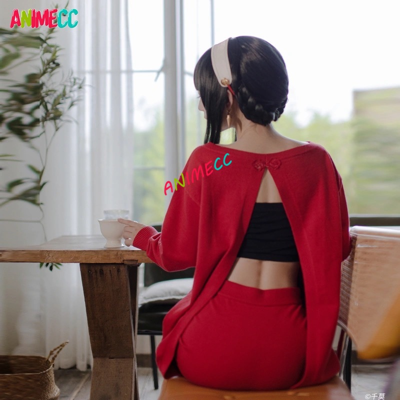 Anime Cosplay Yor - ANIMECC في المخزون يور فورجر أزياء