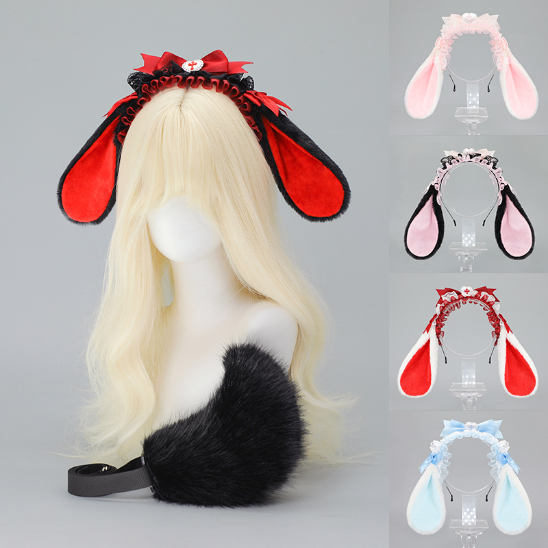 Anime Cosplay Girl Photo - لوليتا أرنب سماعة أذن امرأة فتاة