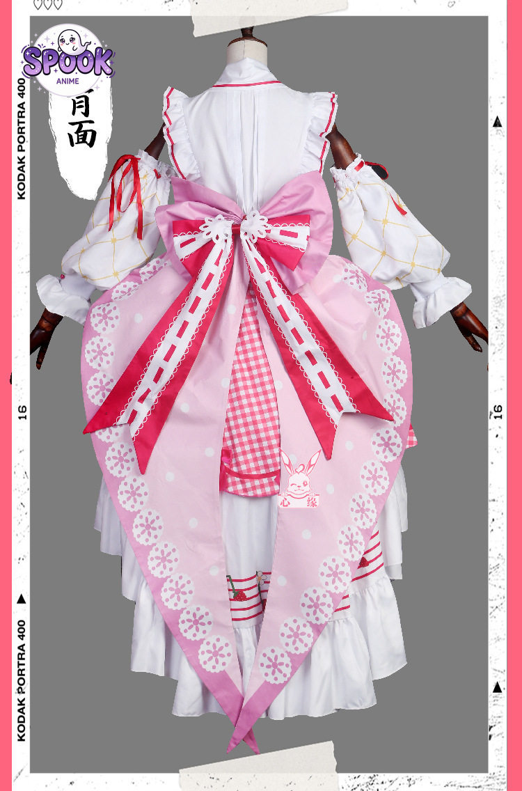 فستان لوليتا بتصميم الفراولة،  - مراجعة Anime Cosplay Miku وسعره