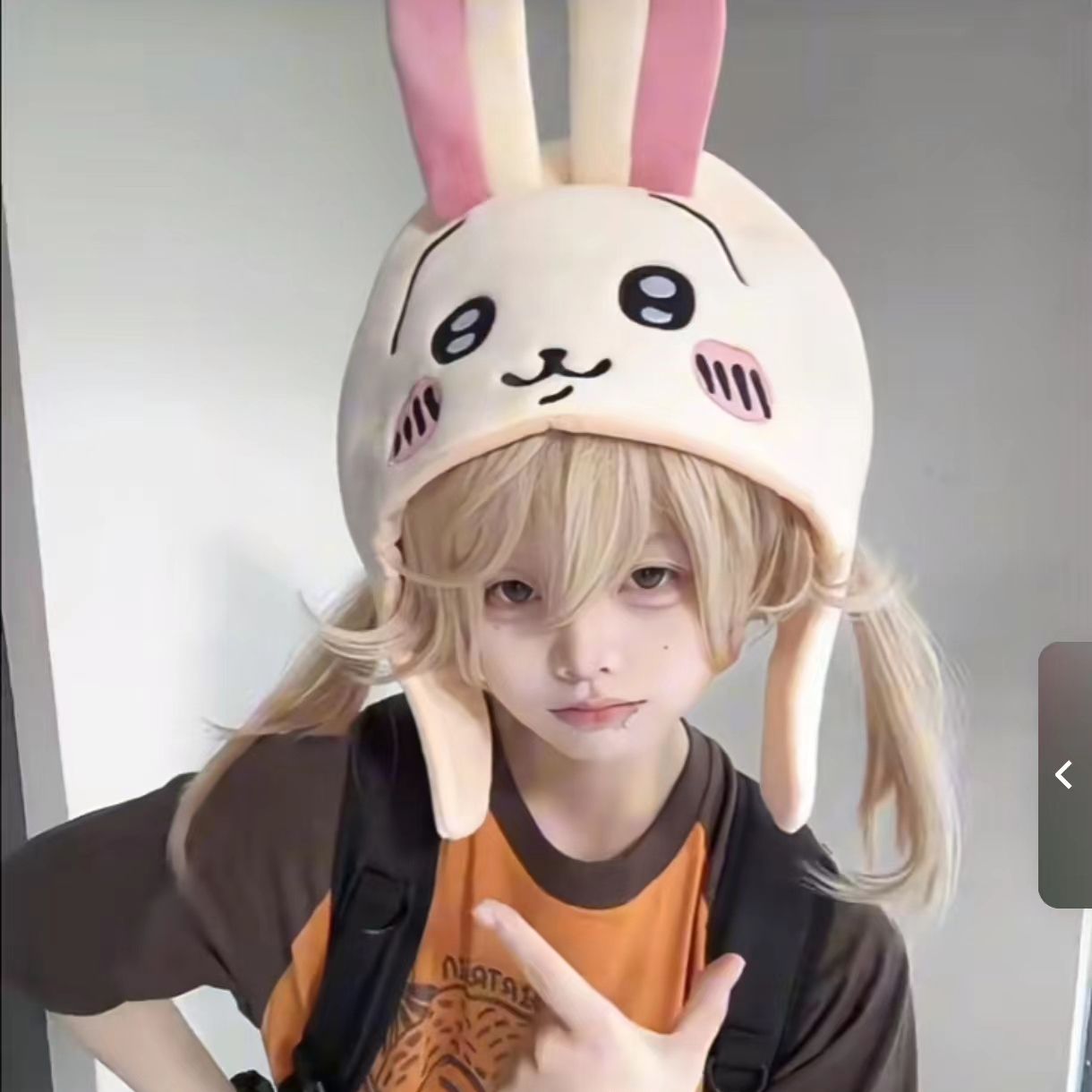 Chiikawa Hachiware Usagi قبعة  - مراجعة Anime Cosplay Girl Photo وسعره