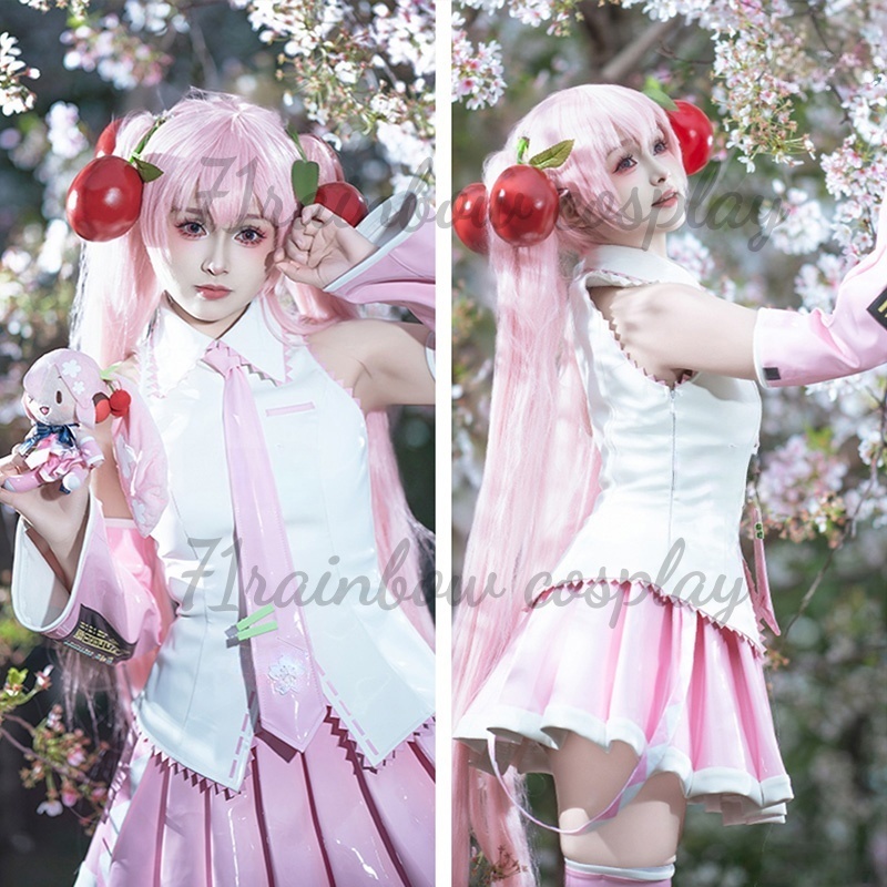 أزياء ساكورا ميكو التأثيرية أز - مراجعة Anime Cosplay Miku وسعره