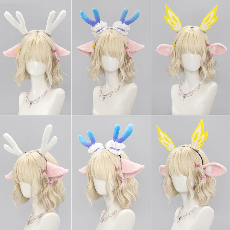 عصابة رأس من القطيفة على شكل غ - مراجعة Anime Cosplay Girl Photo وسعره