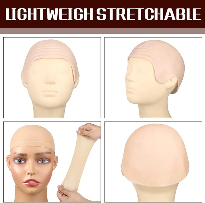 قطعتان من قبعات اللاتكس للشعر  - مراجعة Anime Cosplay Makeup وسعره