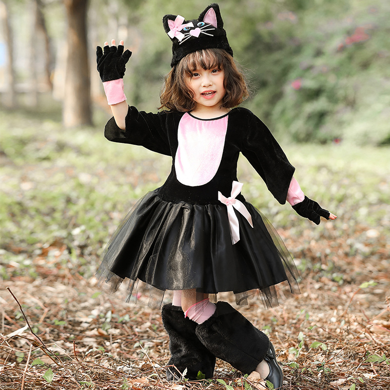 جديد هالوين القطة السوداء تأثي - مراجعة Anime Cosplay Girl Photo وسعره