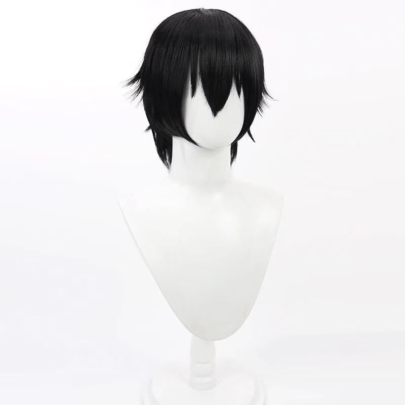 شعر مستعار قصير أسود مقاوم للح - مراجعة Cosplay Anime Online وسعره
