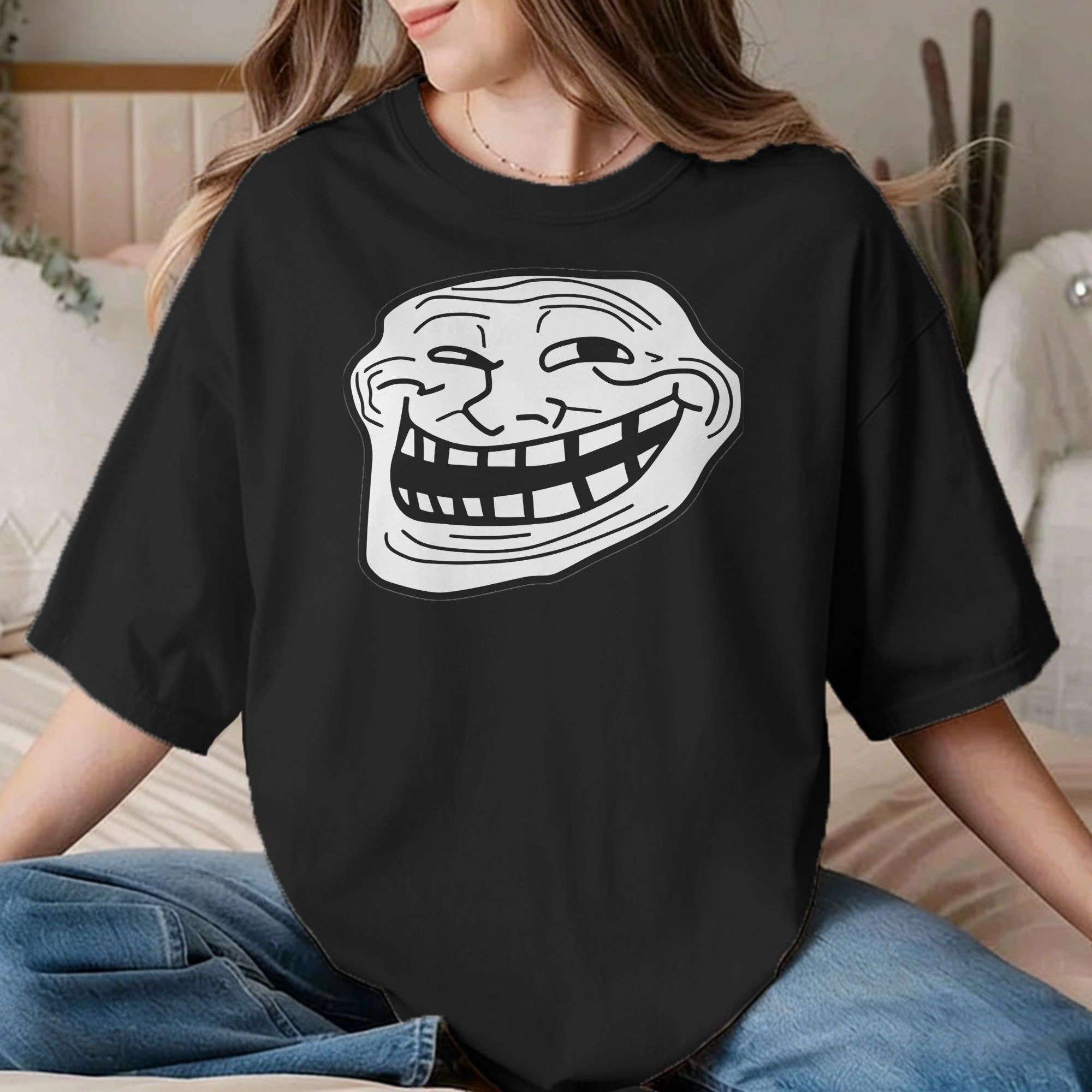 تي شيرتات ترول فيس ميم للرجال  - مراجعة Anime Cosplay Meme وسعره