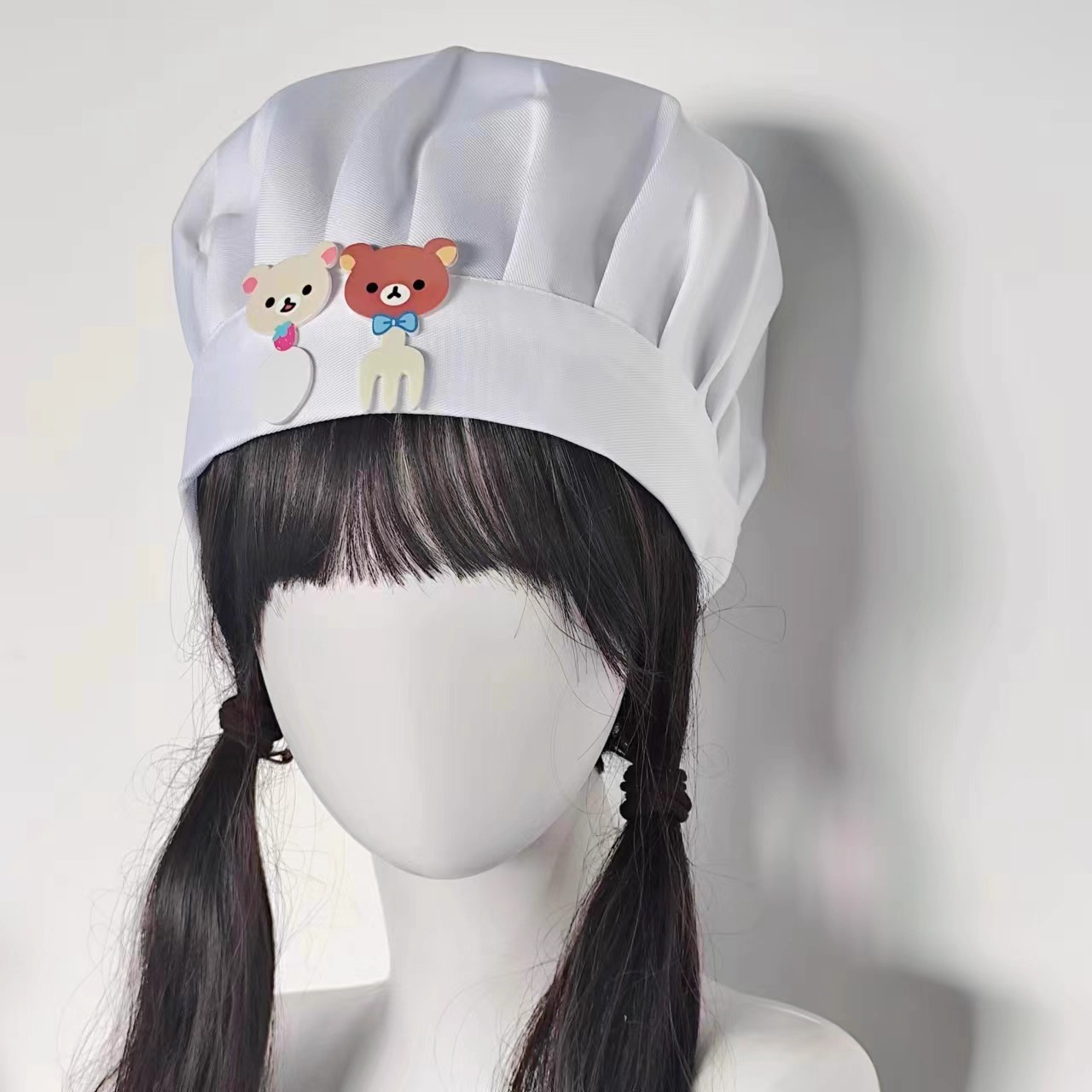 لطيف الدب الصغير سكين وشوكة قب - مراجعة Anime Cosplay Girl Photo وسعره