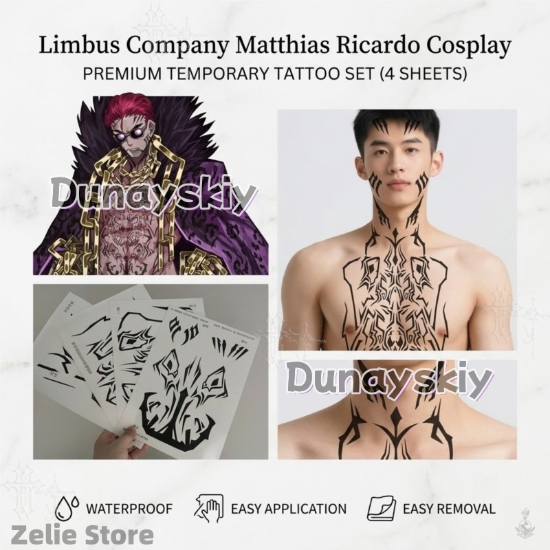 ملصقات وشم مؤقتة مخصصة من شركة - مراجعة Anime Cosplay Face وسعره