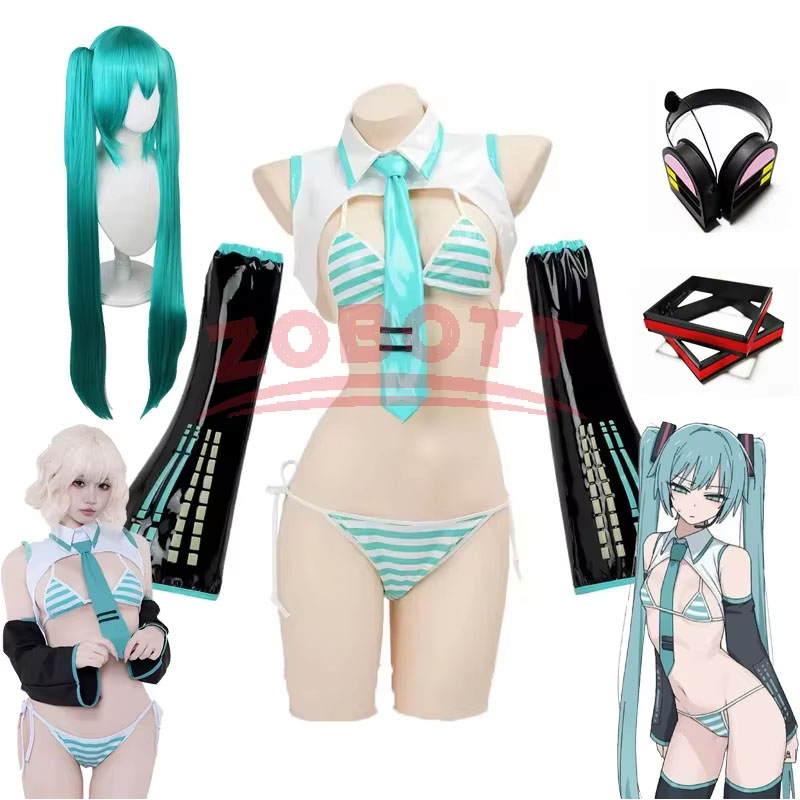 أزياء تنكرية لشخصية ميكو من ال - مراجعة Anime Cosplay Miku وسعره
