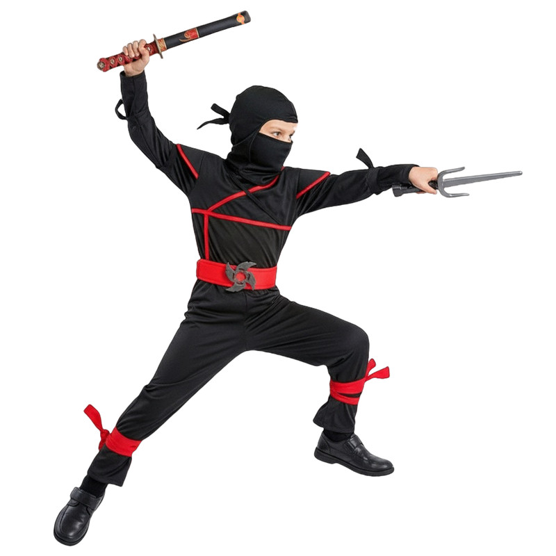 زي الساموراي الياباني للأطفال  - مراجعة Anime Cosplay Ninja وسعره